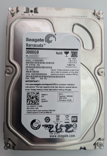Seagate desktop hdd - hdd, 3tb